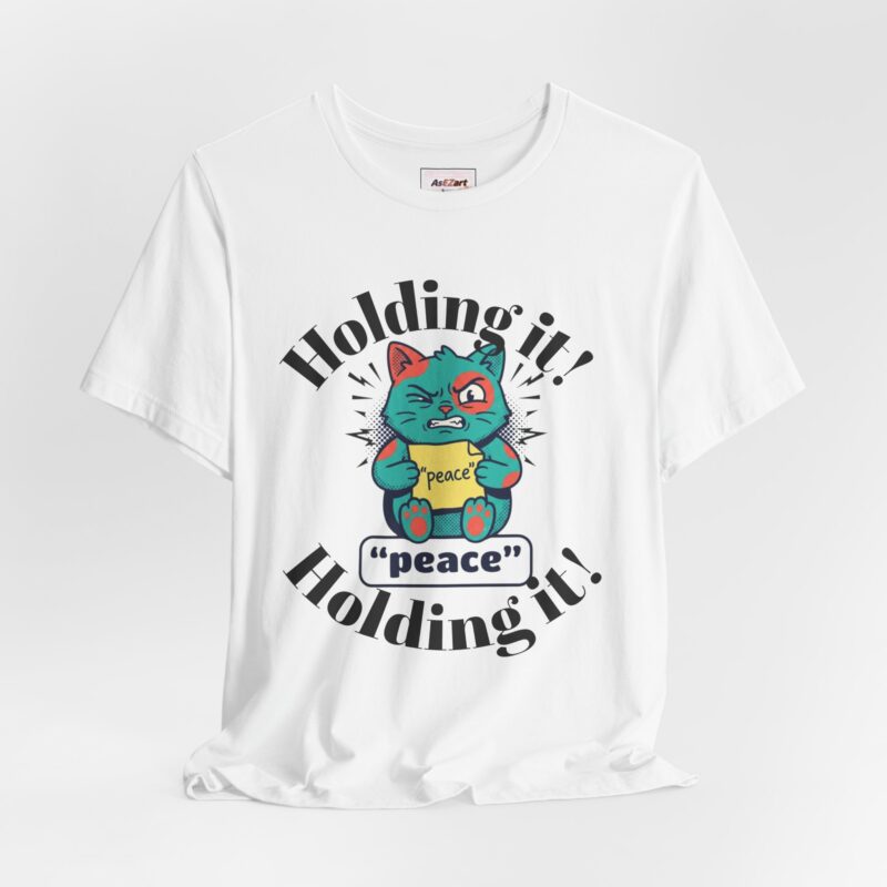 holding my peace cat t shirt