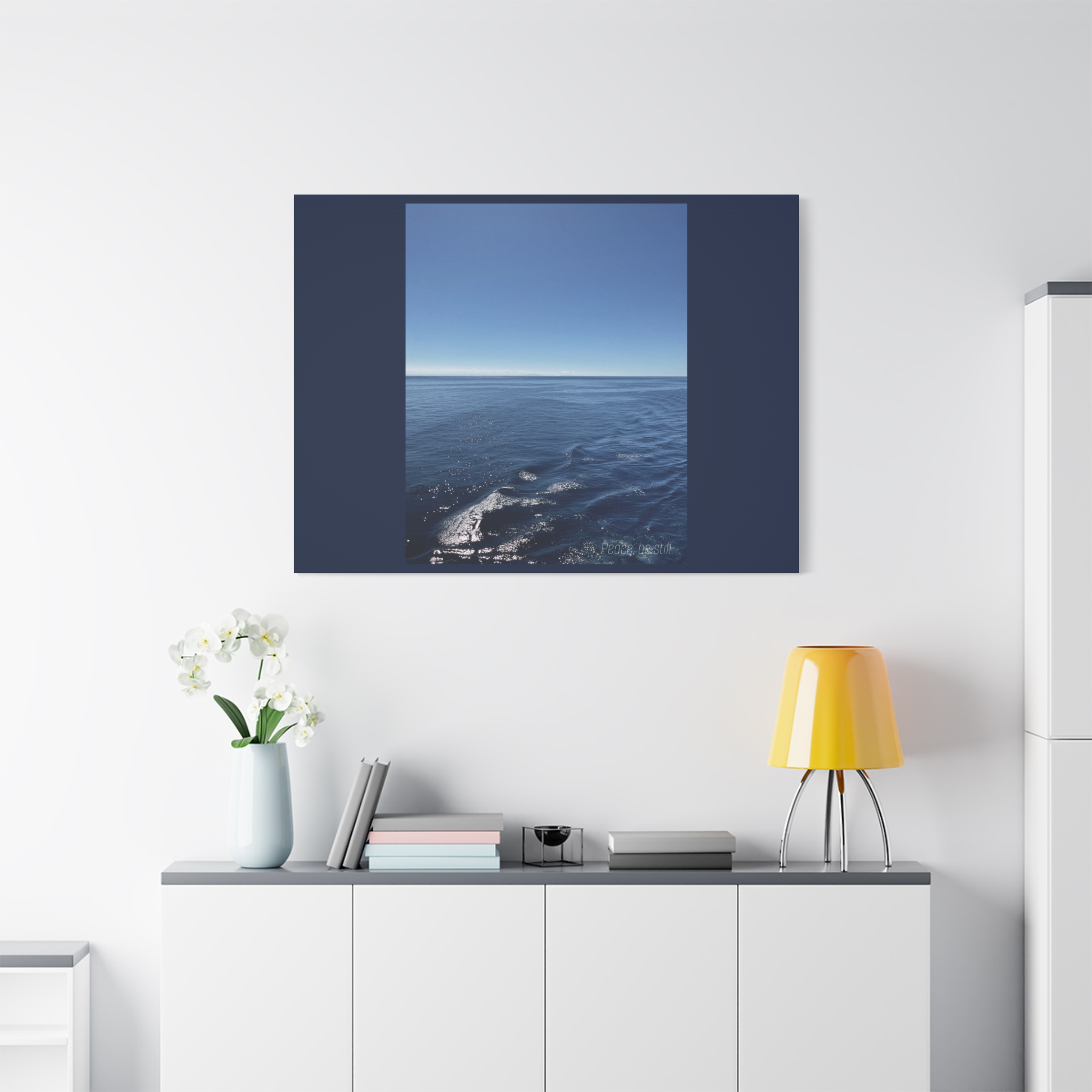 “peace, be still.” canvas