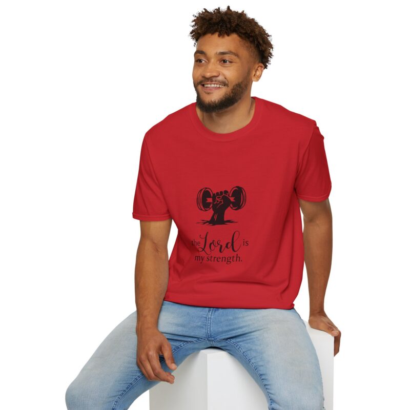 t shirt — “the lord is my strength” fitness faith tee t shirt — "the lord is my strength" fitness faith tee