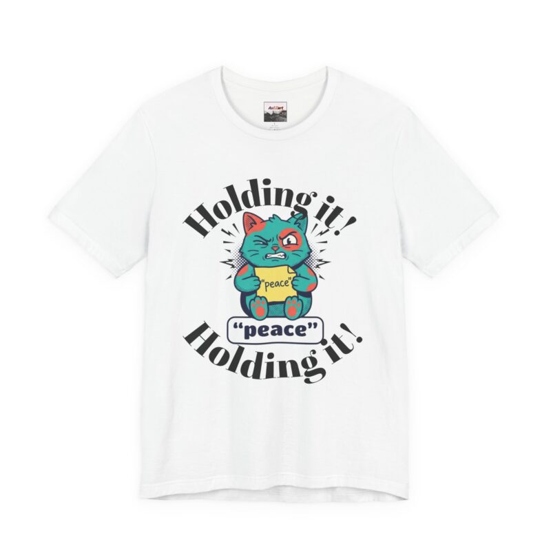 holding my peace cat t shirt