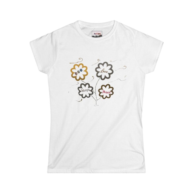 joyful tee – cute hand drawn flower graphic