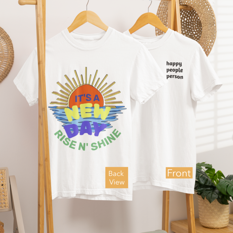rise n’ shine 'happy people' t shirt