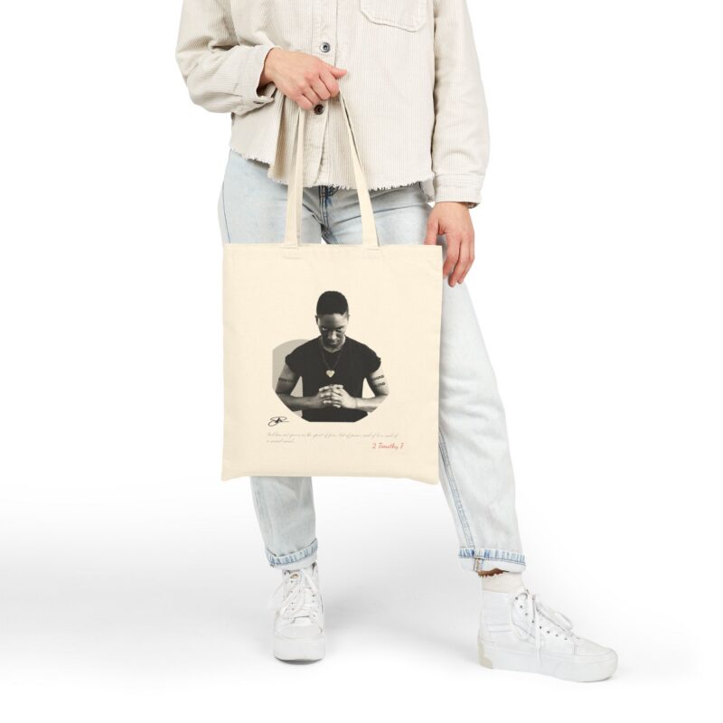 canvas tote bag — minimal natural cotton shopper