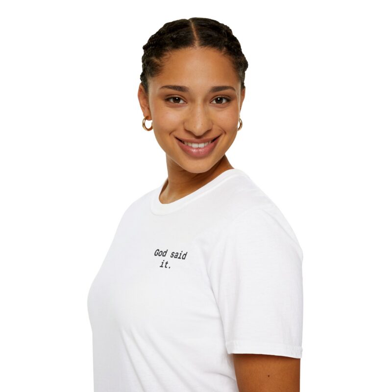 god said i am t shirt — inspirational christian faith tee